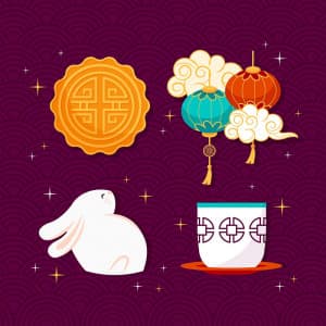 Hình minh họa đồ trang trí trung thu file EPS và AI mẫu TT638