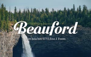 Font chữ vui vẻ, dễ thương, hoạt hình cho lĩnh vực trẻ em, đồ ăn, fodd, cute  SVN Beauford Việt Hoá