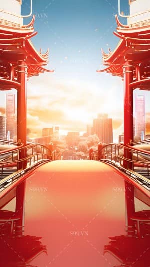 Background 3D thành phố file PNG mẫu JP90