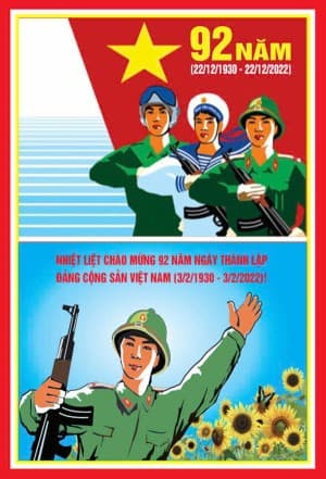 Pano mừng ngày thành lập Đảng Cộng sản Việt Nam file CDR mẫu CR11