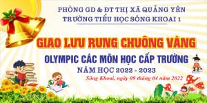 Backdrop Phông nền giao lưu cuộc thi rung chuông vàng - File Corel