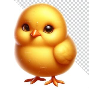 Hình ảnh chú gà con file PNG mẫu JP132