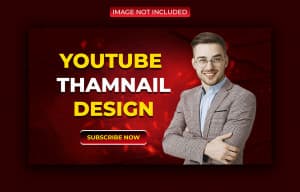 Ảnh thumb bìa youtube chủ đề kinh doanh file PSD mẫu Y61
