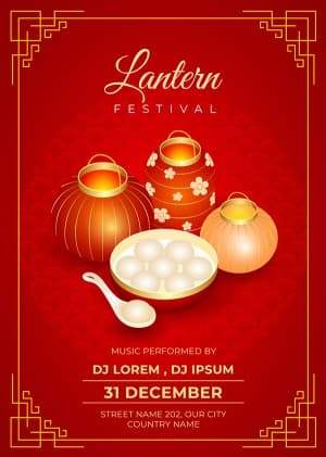 Poster món ăn dịp tết cổ truyền file vector mẫu 25R1831