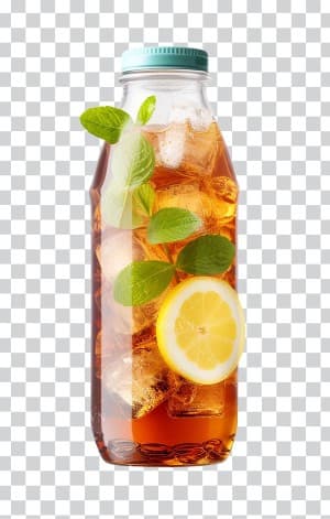 Hình ảnh chai trà chanh file PNG mẫu DF262