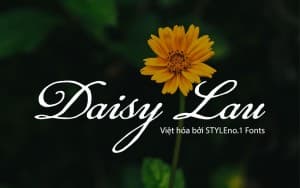 Font Chữ Viết Tay SVN Daisy Lau Việt Hoá
