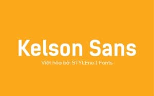 Font chữ hiện đại cứng cáp cho lĩnh vực thể thao điện tử, game online  SVN-Kelson Sans Bold