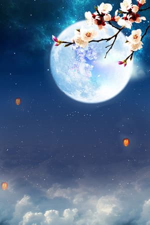Background ánh trăng trung thu file PSD mẫu TT31
