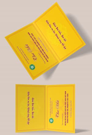 Mẫu Thư Mời Tham Dự Lễ Phật Đản File Corel - Mã 01