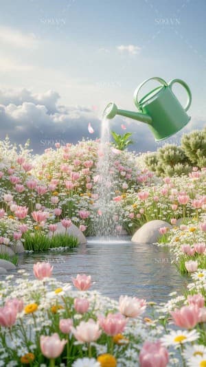 Background tình yêu thiên nhiên file PNG mẫu PM831