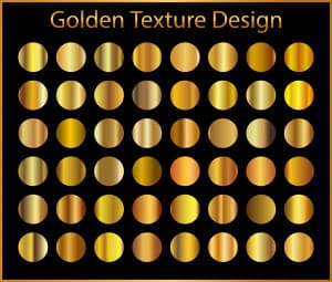 Bộ màu gold gradient sử dụng cho thiết kế file AI - mẫu số 25
