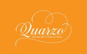 Font viết tay mềm mại cho thiệp cưới SVN-Quarzo