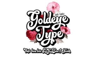 Font chữ vui vẻ, dễ thương, hoạt hình cho lĩnh vực trẻ em, đồ ăn, fodd, cute  SVN-Goldeye Type