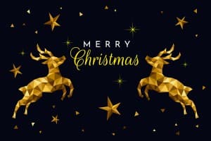 Banner chào mừng dịp noel hình ảnh tuần lộc file vector mẫu số 215