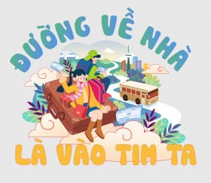 Ảnh hoạt hình tết sum vầy đoàn viên số 15 - Vector