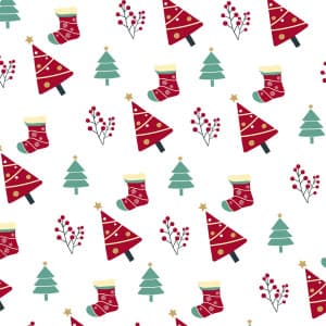 Ảnh minh họa trang trí noel hình cây thông mini file AI