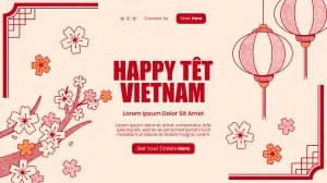 Background tết cổ truyền file PSD mẫu 25R1421
