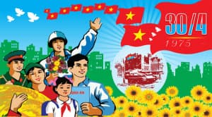 Pano ngày lễ 30/4 và 1/5 file CDR mẫu K59