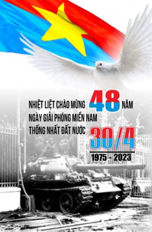 Phướn ngày lễ 30/4 và 1/5 file CDR mẫu K17