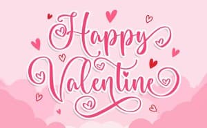 Font chữ trái tim mềm mại | TH Romantic Heart