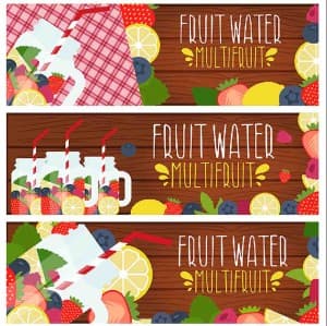 Banner nước trái cây file vector mẫu số 568