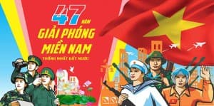 Banner chào mừng ngày thống nhất đất nước 30-4 file CDR mẫu PM794