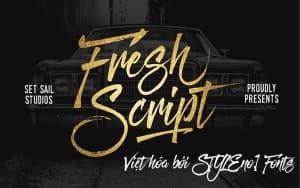 Font chữ viết tay, chữ ký mềm mại cho thiệp cưới, đám cưới SVN-Fresh Script
