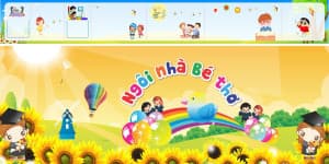 Backdrop Phông nền khu vui chơi trẻ em File Corel số 22