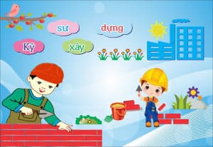 Backdrop, tranh trang trí trường học - File Corel Số 2