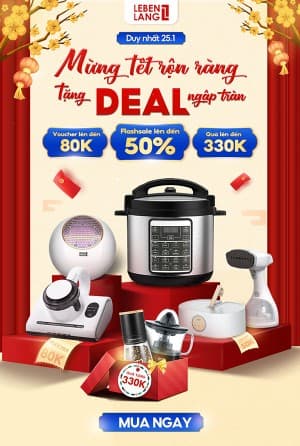 Poster sale đồ gia dụng dịp tết file PSD mẫu KX90