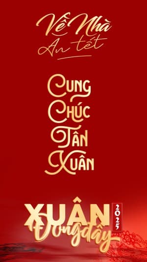 Poster tết cổ truyền file PSD mẫu OC74