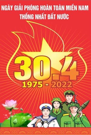 Poster chào mừng kỷ niệm ngày lễ 30/4 1/5 file CDR mẫu PM804
