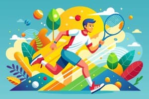 Hình ảnh cầu thủ tennis file vector mẫu HV27