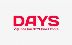 Font chữ thanh lịch, hiện đại, sang trọng dùng cho thiết kế thiệp cưới, thời trang, tạp chí SVN-Days Việt Hoá