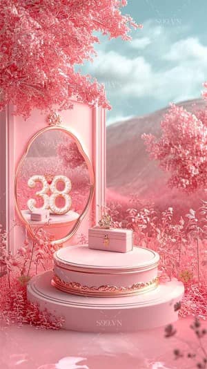 Background bục sản phẩm nền thiên nhiên file PNG mẫu số 747