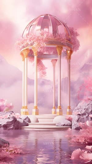 Background tình yêu màu hồng file PNG mẫu PM813