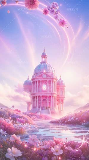 Background valetine lâu đài tình yêu file PNG mẫu số 618