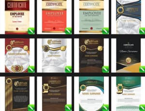 500 mẫu giấy chứng nhận certificates file corel part 6 file Corel