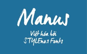 Font chữ viết tay nét cọ brush SVN-Manus