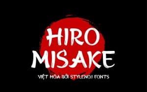 Font chữ brush Tokyo SVN-Hiro Misake