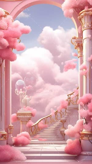 Background valentine hình ảnh lâu đài file PNG mẫu số 417