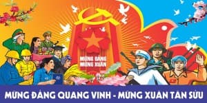 Backdrop chào mừng ngày thành lập Đảng Cộng sản Việt Nam file CDR mẫu CR28